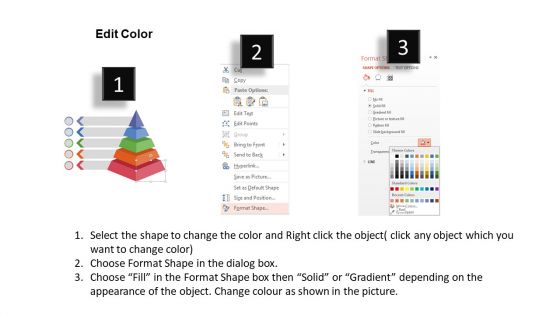 Five Steps Pyramid Infographics Powerpoint Template