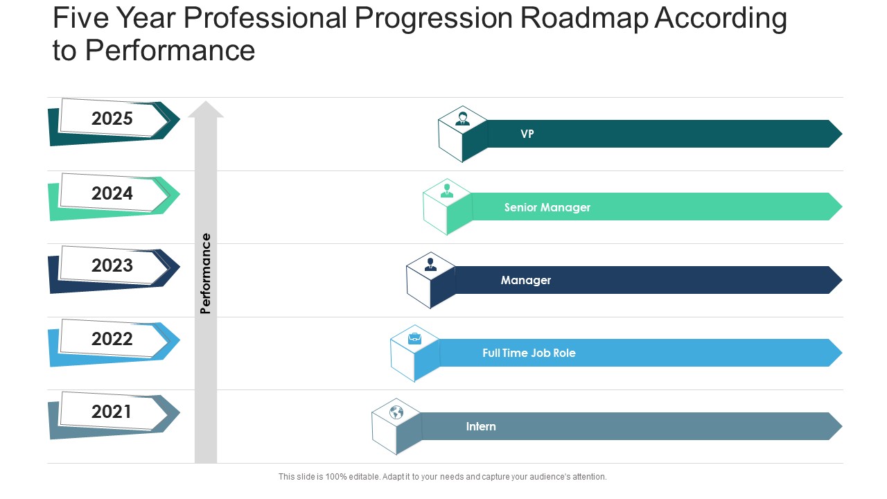 Five Year Professional Progression Roadmap According To Performance Portrait