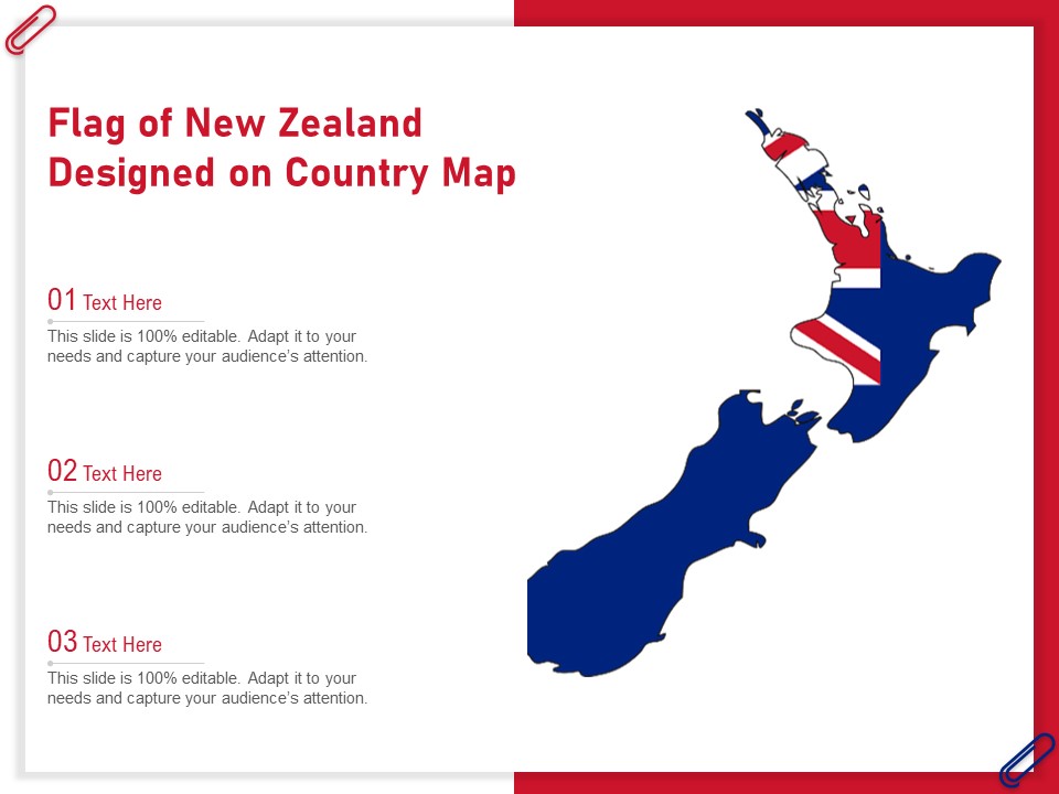 Flag Of New Zealand Designed On Country Map Ppt PowerPoint Presentation Styles Topics PDF