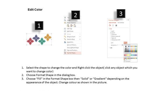 Flower Diagram For Educational Training Powerpoint Template