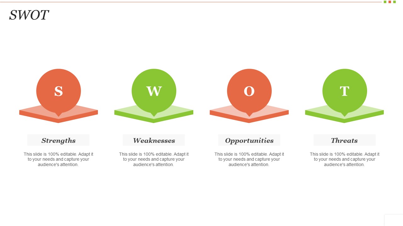 Food Beverage Industry Application SWOT Graphics PDF