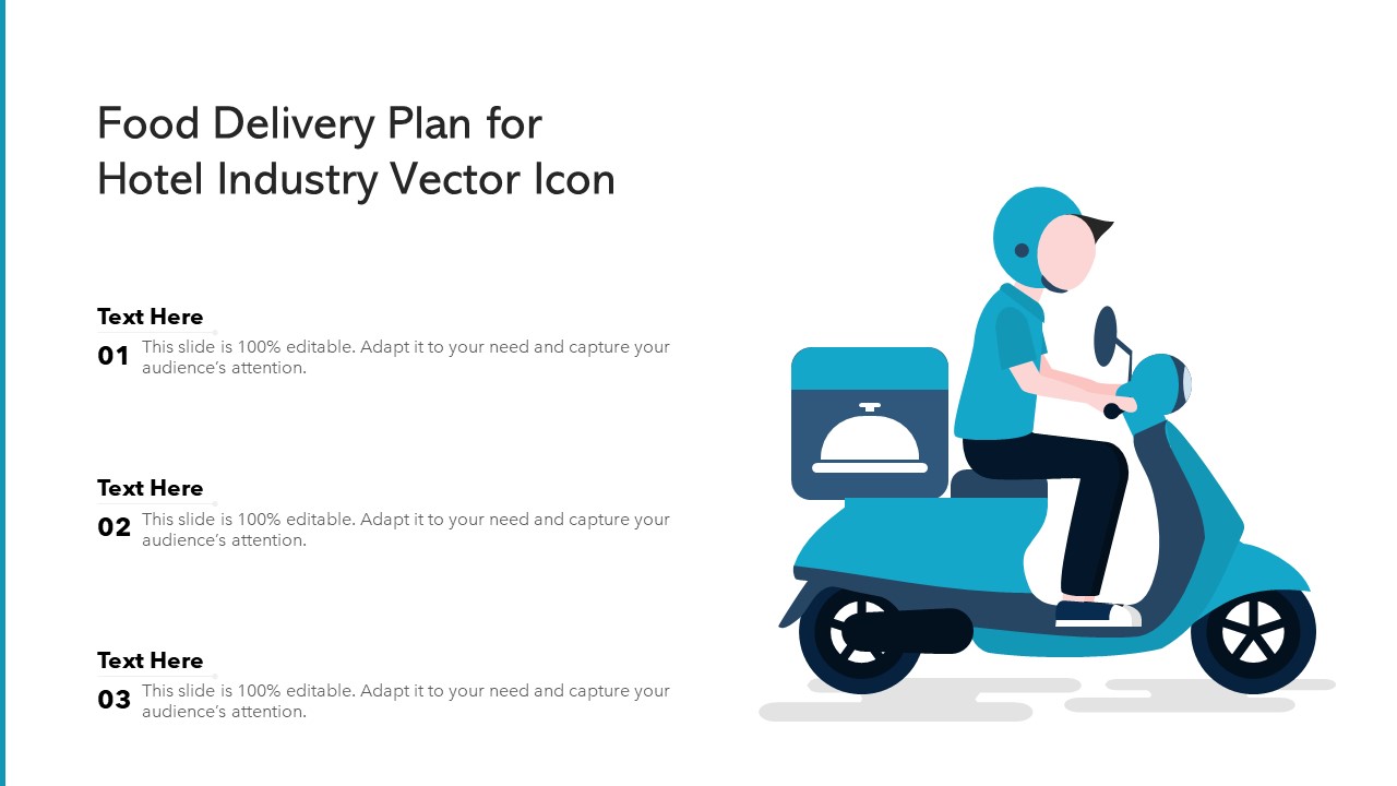 Food Delivery Plan For Hotel Industry Vector Icon Ppt PowerPoint Presentation Gallery Deck PDF