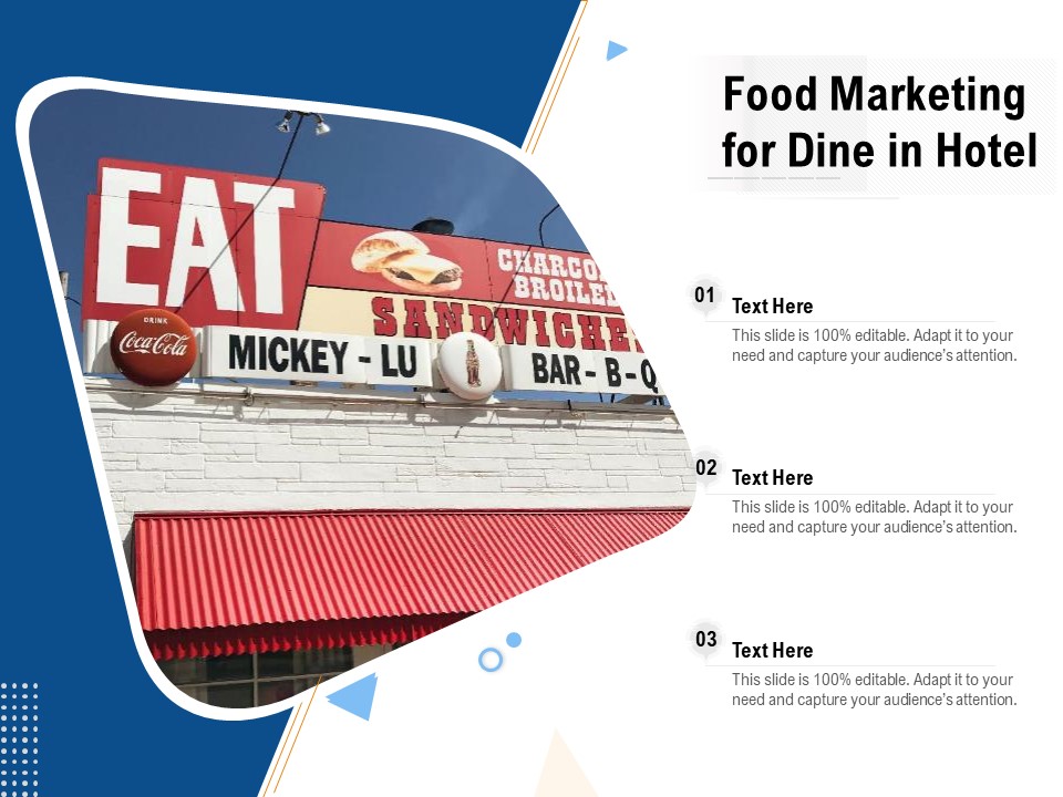 Food Marketing For Dine In Hotel Ppt PowerPoint Presentation Gallery Shapes PDF