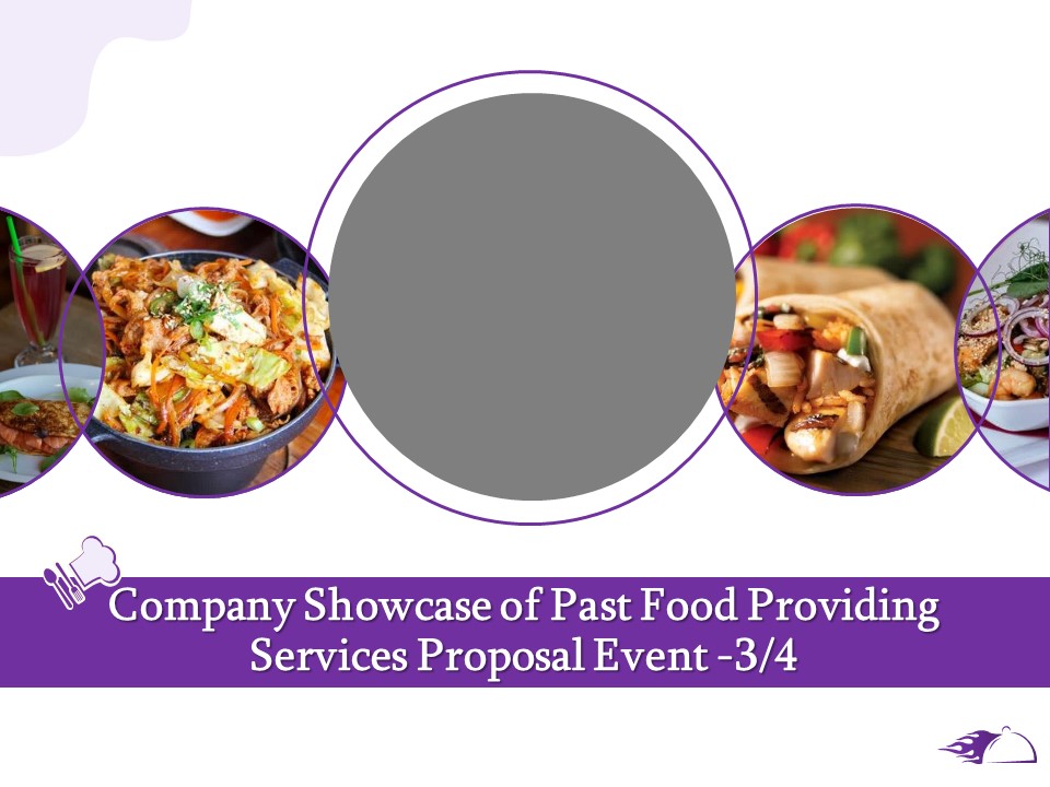 Food Providing Services Company Showcase Of Past Food Providing Services Proposal Event Management Summary PDF