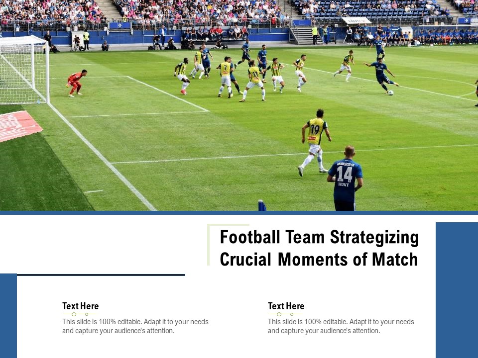Football Team Strategizing Crucial Moments Of Match Ppt PowerPoint Presentation Gallery Icon PDF