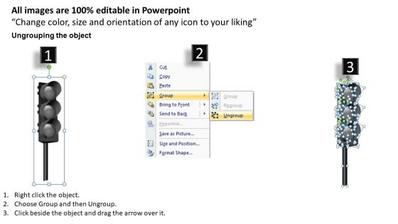 Forbidden Traffic Light PowerPoint Slides And Ppt Diagram Templates