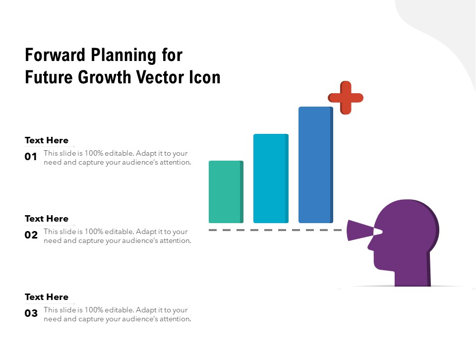 Forward Planning For Future Growth Vector Icon Ppt PowerPoint Presentation File Slides PDF