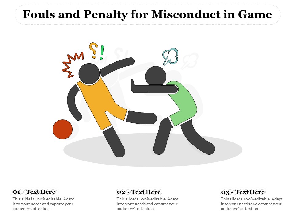 Fouls And Penalty For Misconduct In Game Ppt PowerPoint Presentation File Samples PDF
