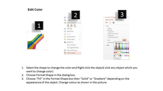 Four Arrow Strips Infographic Powerpoint Templates