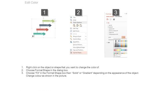 Four Arrows For Basic Financial Statements Powerpoint Template