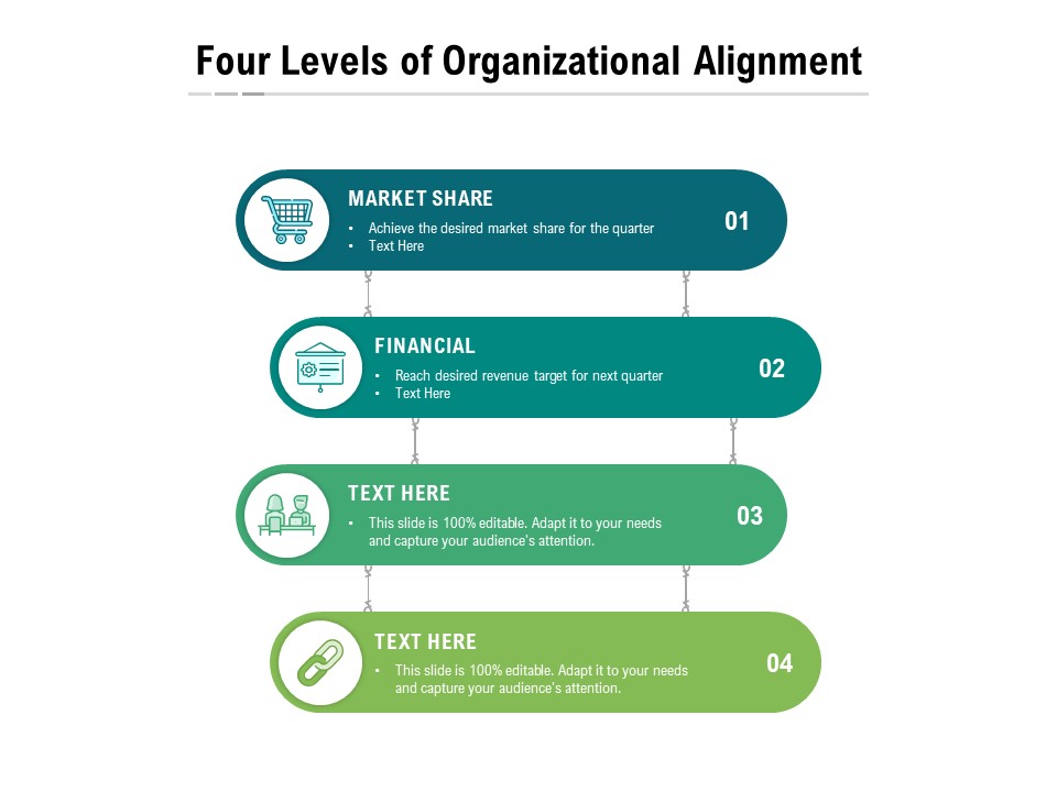 Four Levels Of Organizational Alignment Ppt PowerPoint Presentation Gallery Model