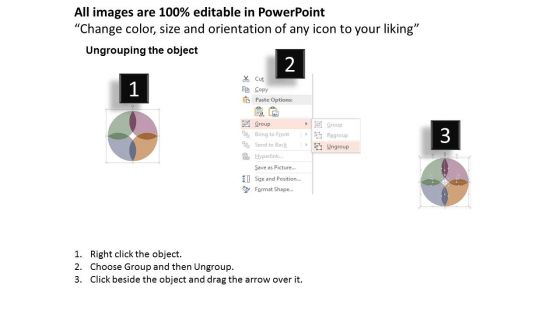 Four Options Circular Infographic Powerpoint Templates