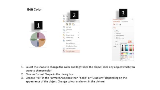 Four Options Circular Infographic Powerpoint Templates
