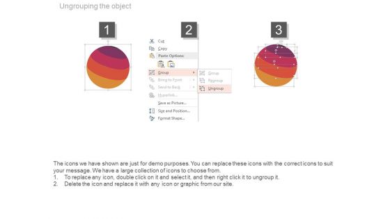Four Parts Circle Chart With Percentage Ratio Powerpoint Slides