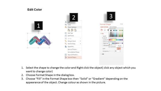 Four Steps Layout For Strategy And Success Powerpoint Template