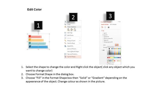 Four Steps Of Market Entry Strategy Powerpoint Template