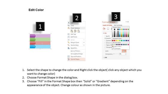 Four Vertical Steps For Business Process Powerpoint Template
