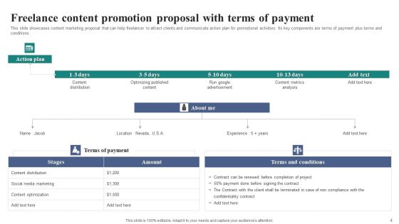 Freelance Content Promotion Proposal Ppt PowerPoint Presentation Complete Deck With Slides
