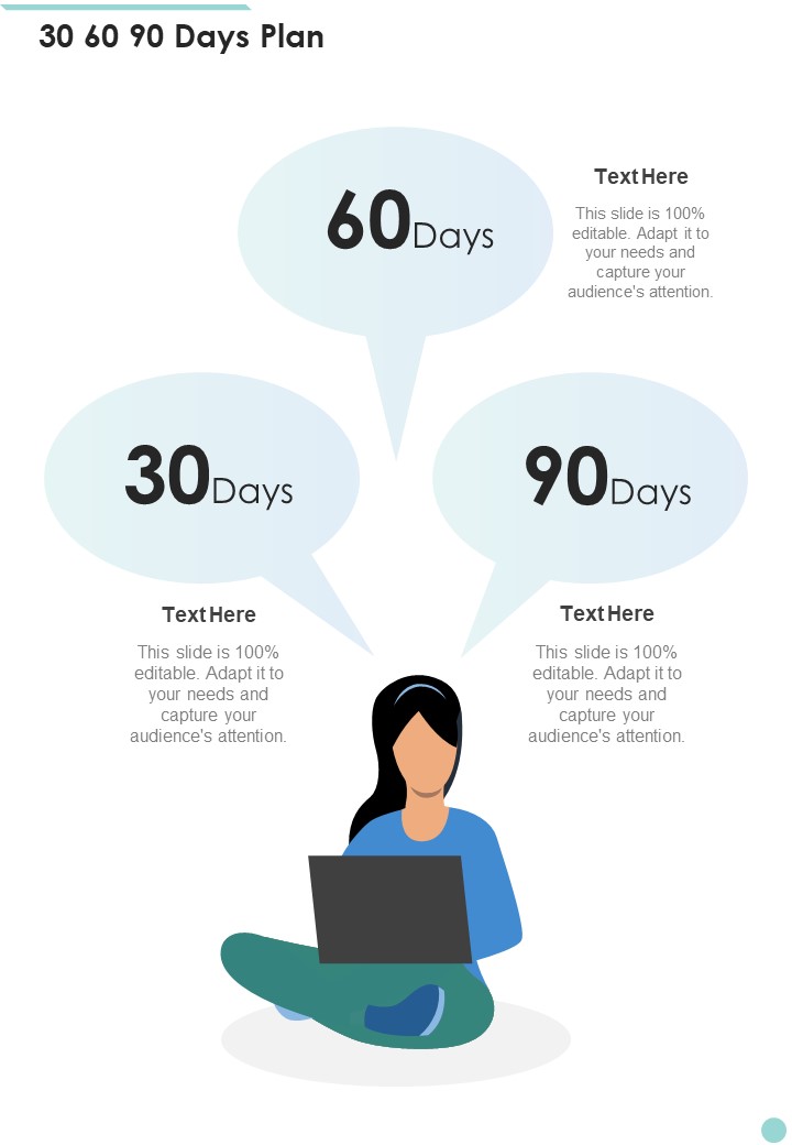 Freelance Proposal For Brand Publishing 30 60 90 Days Plan One Pager Sample Example Document