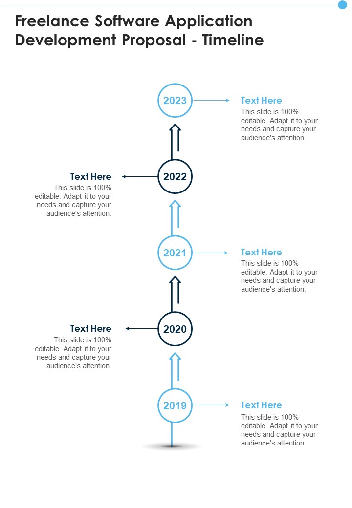 Freelance Software Application Development Proposal Timeline One Pager Sample Example Document