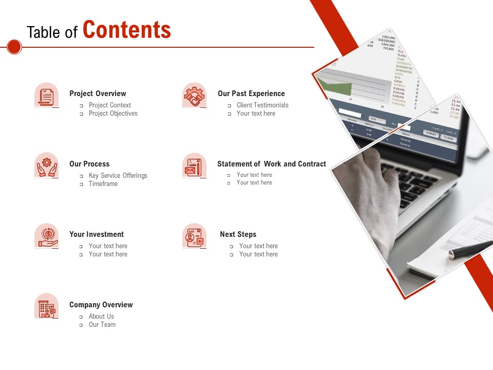 Freelance Writer Table Of Contents Ppt PowerPoint Presentation Layouts Model PDF