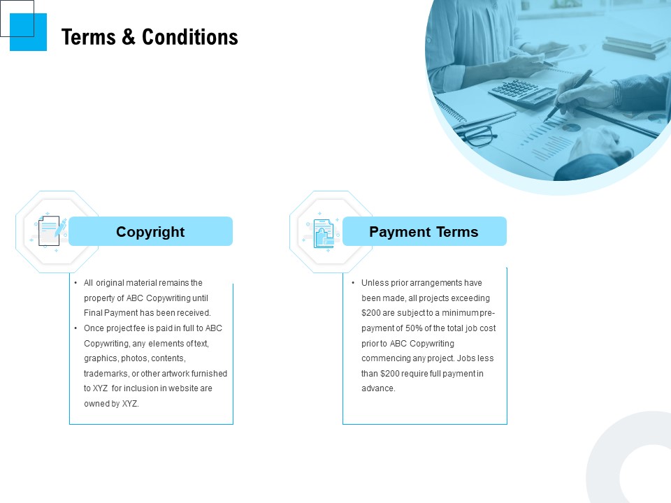 Freelancer RFP Terms And Conditions Ppt PowerPoint Presentation Show Objects PDF