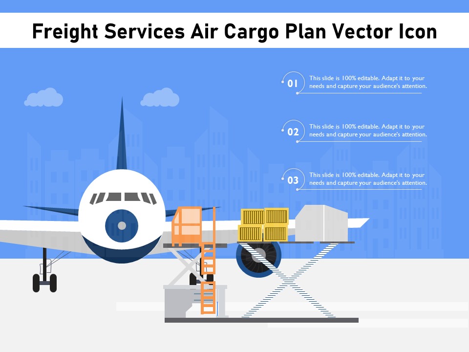 Freight Services Air Cargo Plan Vector Icon Ppt PowerPoint Presentation File Template PDF