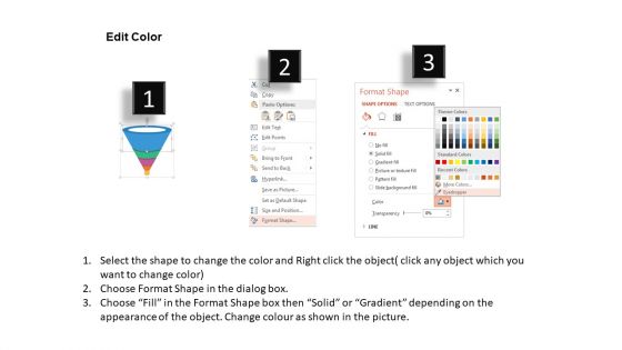 Funnel Diagram With Icons For Sales Process Powerpoint Templates