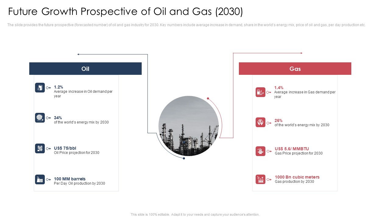 Future Growth Prospective Of Oil And Gas 2030 Icons PDF