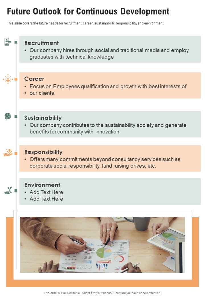 Future Outlook For Continuous Development One Pager Documents