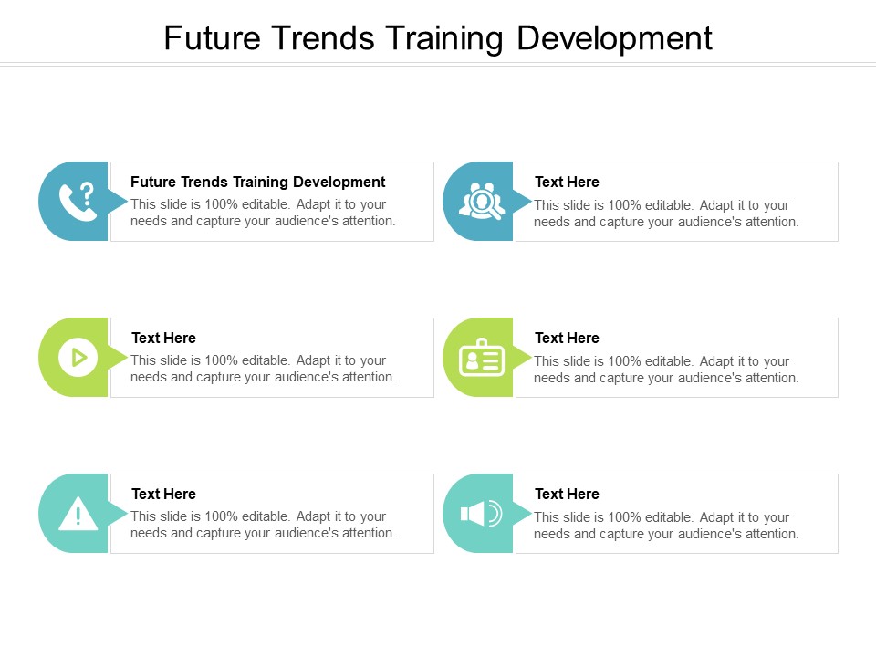 Future Trends Training Development Ppt PowerPoint Presentation Slides Professional Cpb