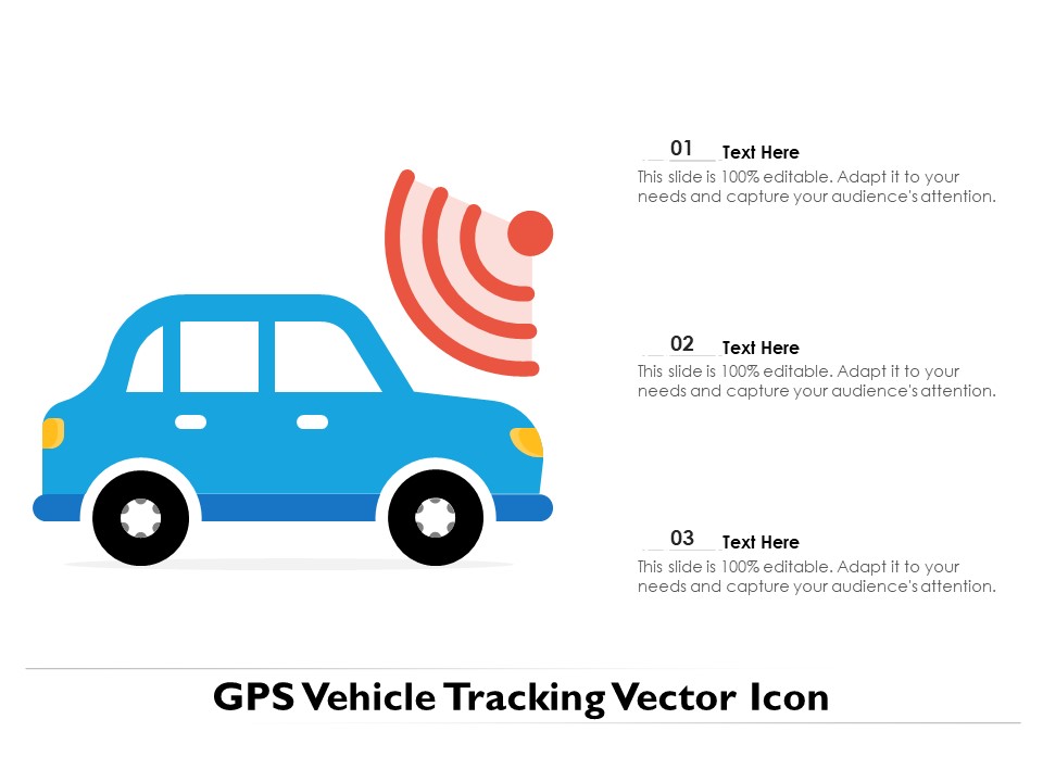 GPS Vehicle Tracking Vector Icon Ppt PowerPoint Presentation File Visual Aids PDF