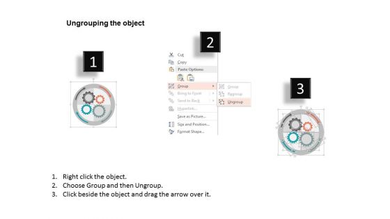Gears And Circular Arrows Process Control Powerpoint Template