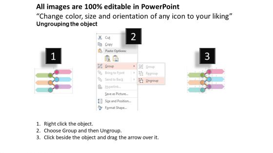 Gears Tags Infographic Diagram Powerpoint Template