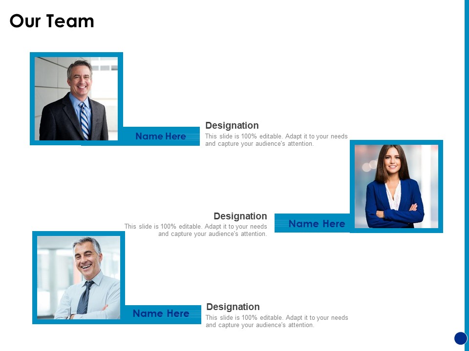 Generating Financial Support Our Team Ppt Summary Influencers PDF