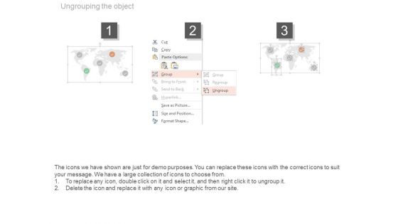 Geographical Segmentation Gender Ratio Chart Ppt Slides
