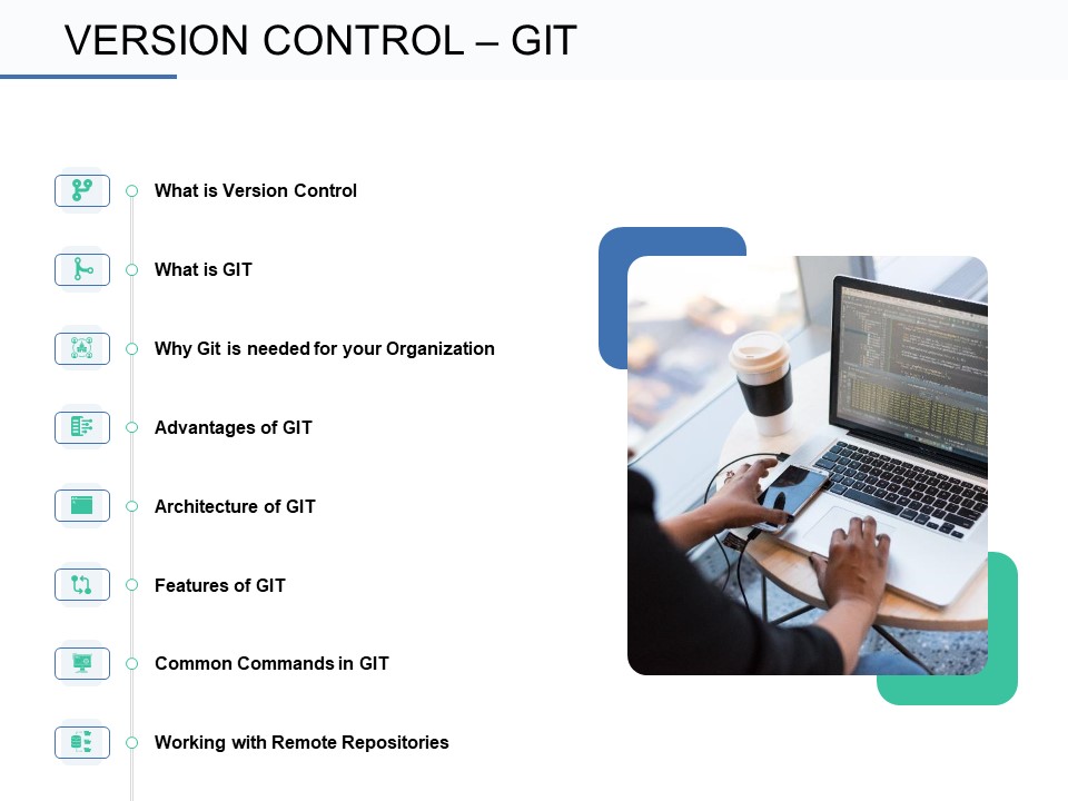 Git Overview Version Control Git Ppt Icon Gridlines PDF