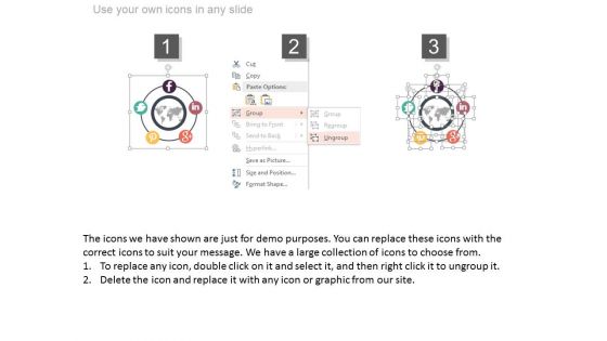 Global Communication And Social Media Network Powerpoint Slides