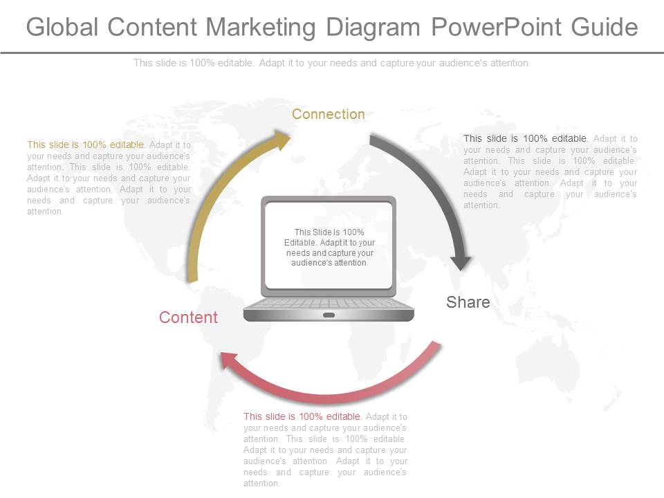 Global Content Marketing Diagram Powerpoint Guide