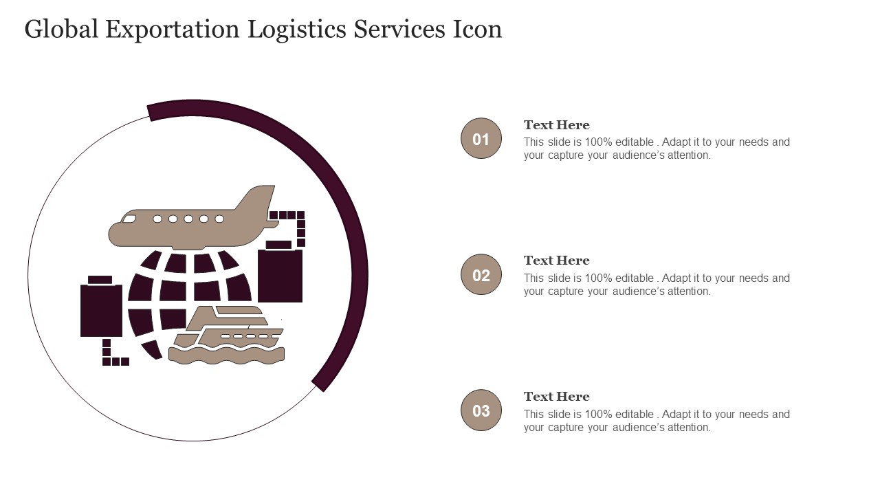 Global Exportation Logistics Services Icon Inspiration PDF