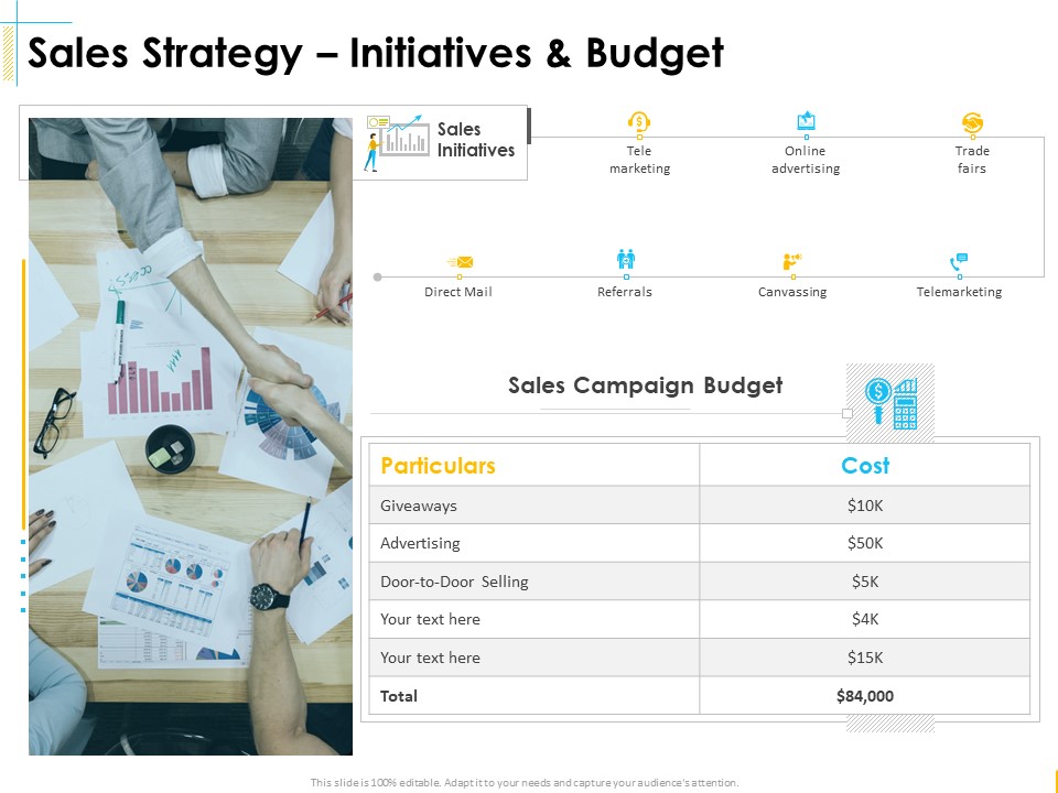 Global Organization Marketing Strategy Development Sales Strategy Initiatives And Budget Elements PDF