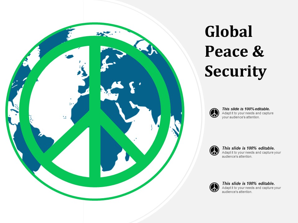 Global Peace And Security Ppt PowerPoint Presentation Pictures Structure