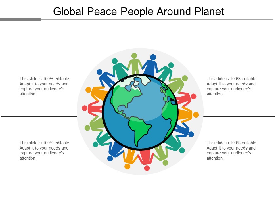 Global Peace People Around Planet Ppt PowerPoint Presentation Model Vector