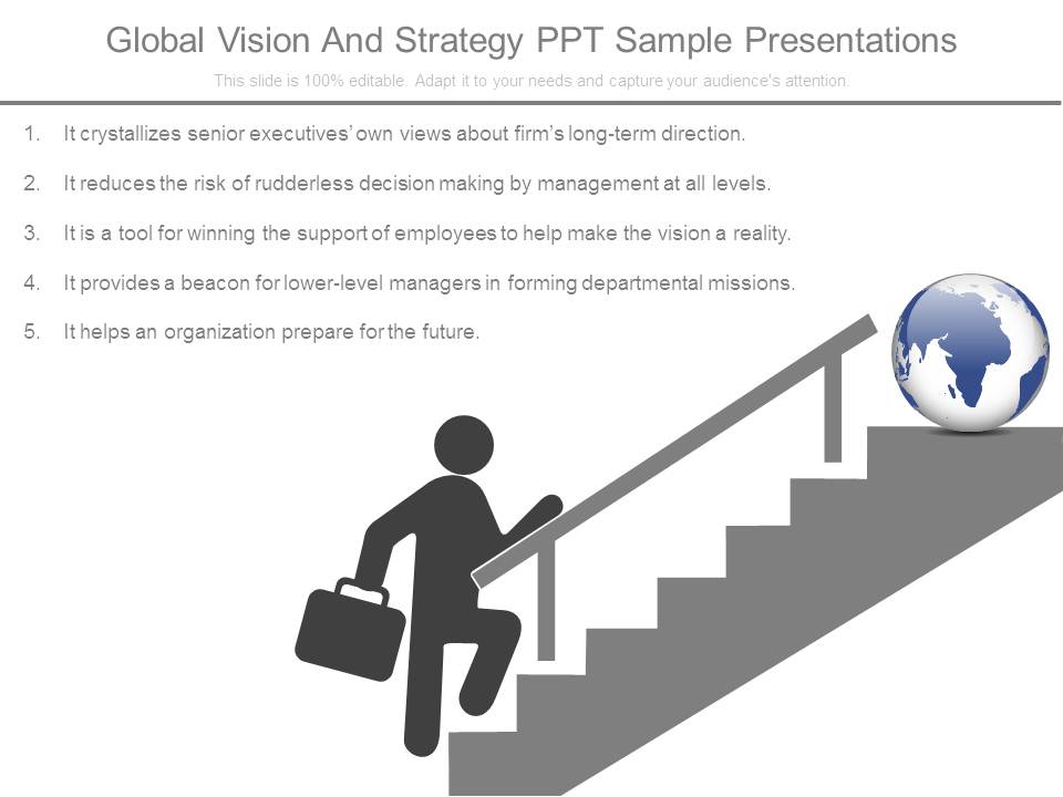 Global Vision And Strategy Ppt Sample Presentations