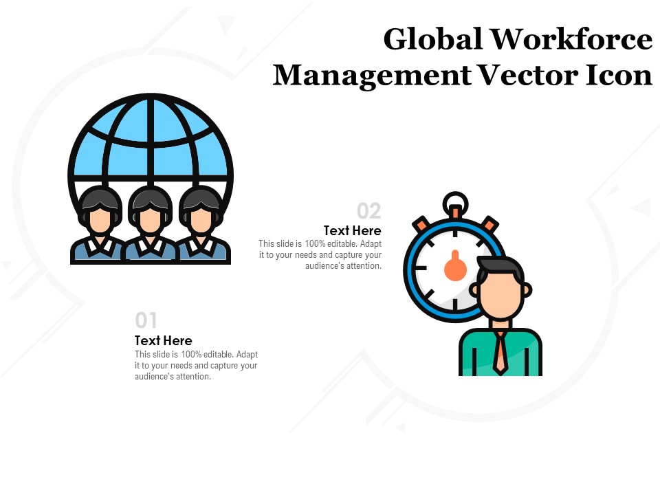 Global Workforce Management Vector Icon Ppt PowerPoint Presentation Infographic Template Slides