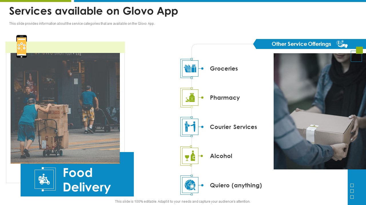 Glovo Courier Service Investor Services Available On Glovo App Clipart PDF