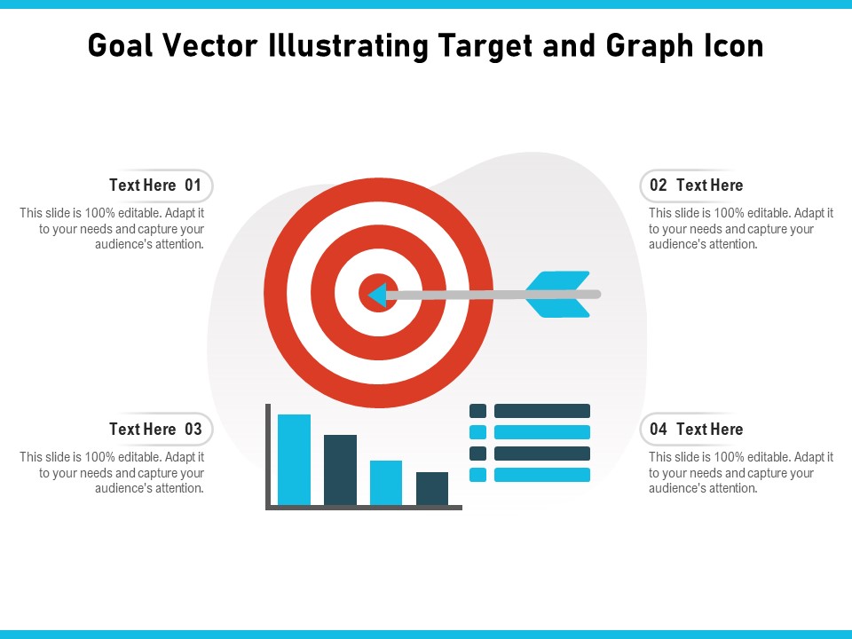 Goal Vector Illustrating Target And Graph Icon Ppt PowerPoint Presentation Gallery Inspiration PDF