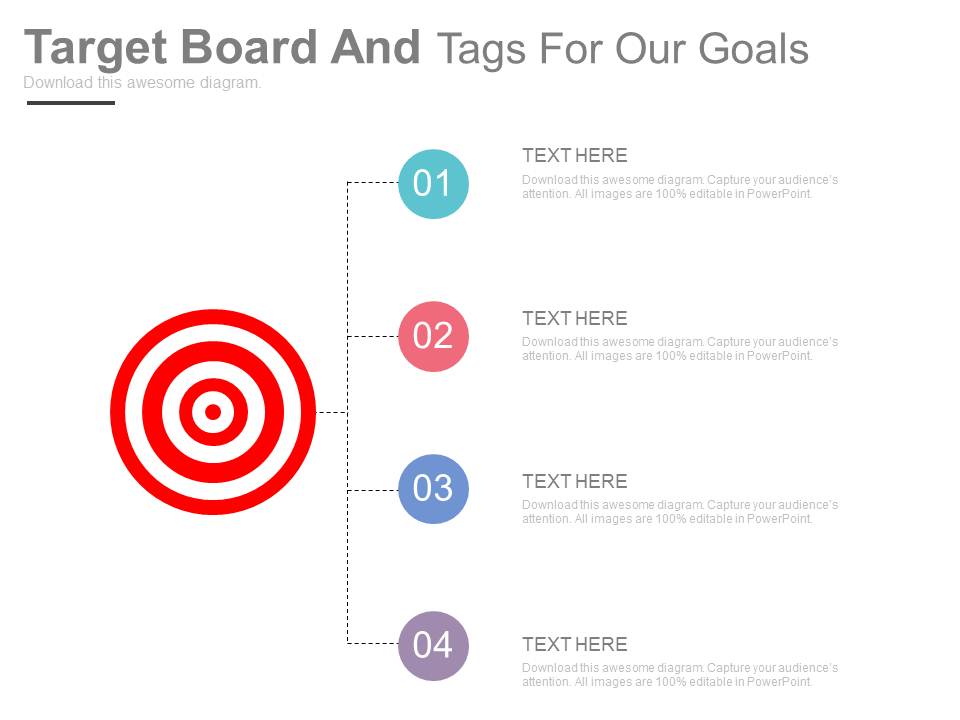 Goals Objectives And Activities Powerpoint Slides