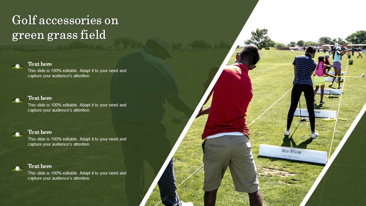 Golf Accessories On Green Grass Field Ideas PDF