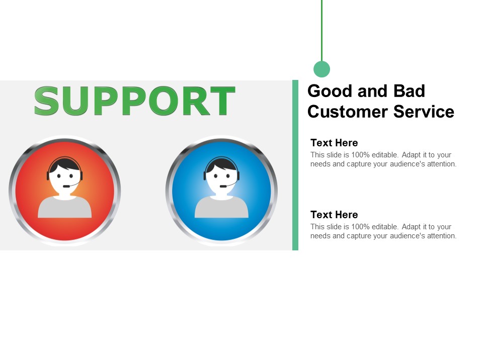 Good And Bad Customer Service Ppt Powerpoint Presentation Infographics Format Ideas
